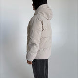 PRE ORDER - GLOBAL puffer jakke, creme - FORVENTES AFSENDELSE I UGE 42