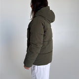 PRE ORDER - GLOBAL puffer jakke, kaki - FORVENTES AFSENDELSE I UGE 42