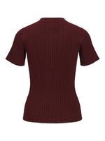 Produktfoto af bordeaux Hadley bluse. På hvid baggrund. Fra BySofieSønderby