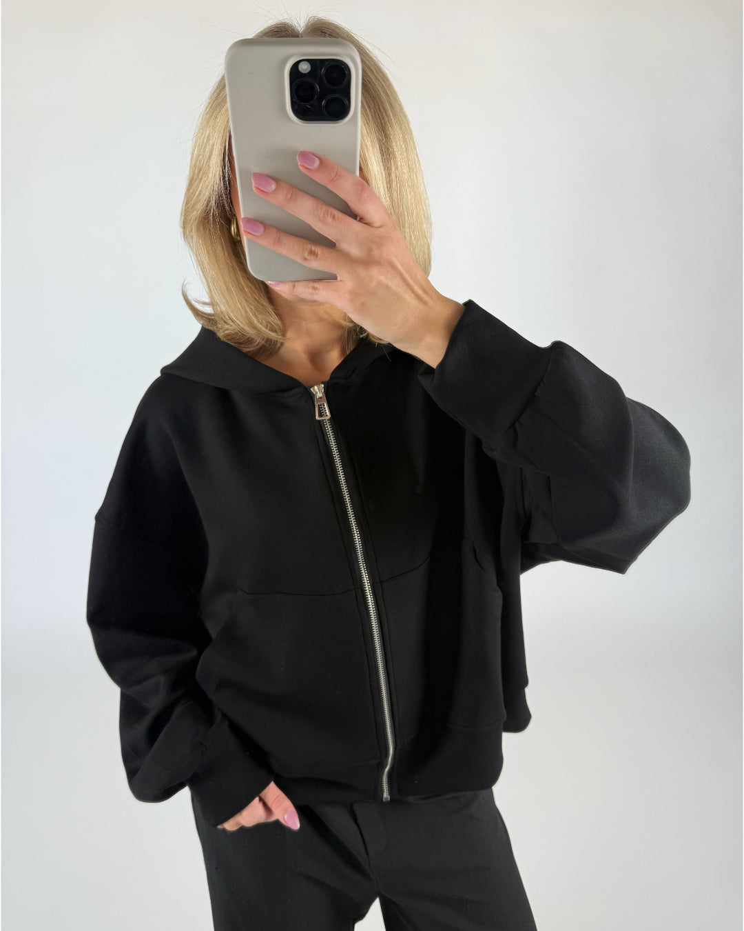 HEIDI zip hoodie sort