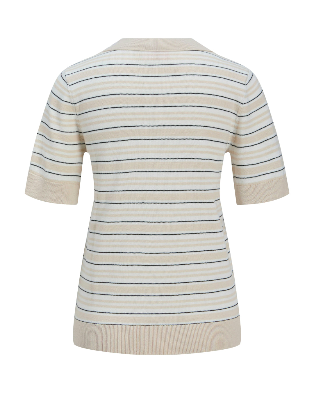 Produktfoto af LILLIANA polo t-shirt, creme på hvid baggrund - fra BySofieSønderby