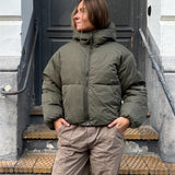 LOLLY puffer jakke, kaki