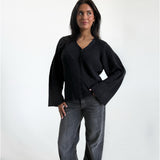 LUCY cardigan, mørkegrå