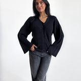 LUCY cardigan, mørkegrå
