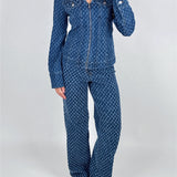 LUNA denim bluse, blå