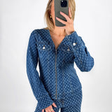 LUNA denim bluse, blå