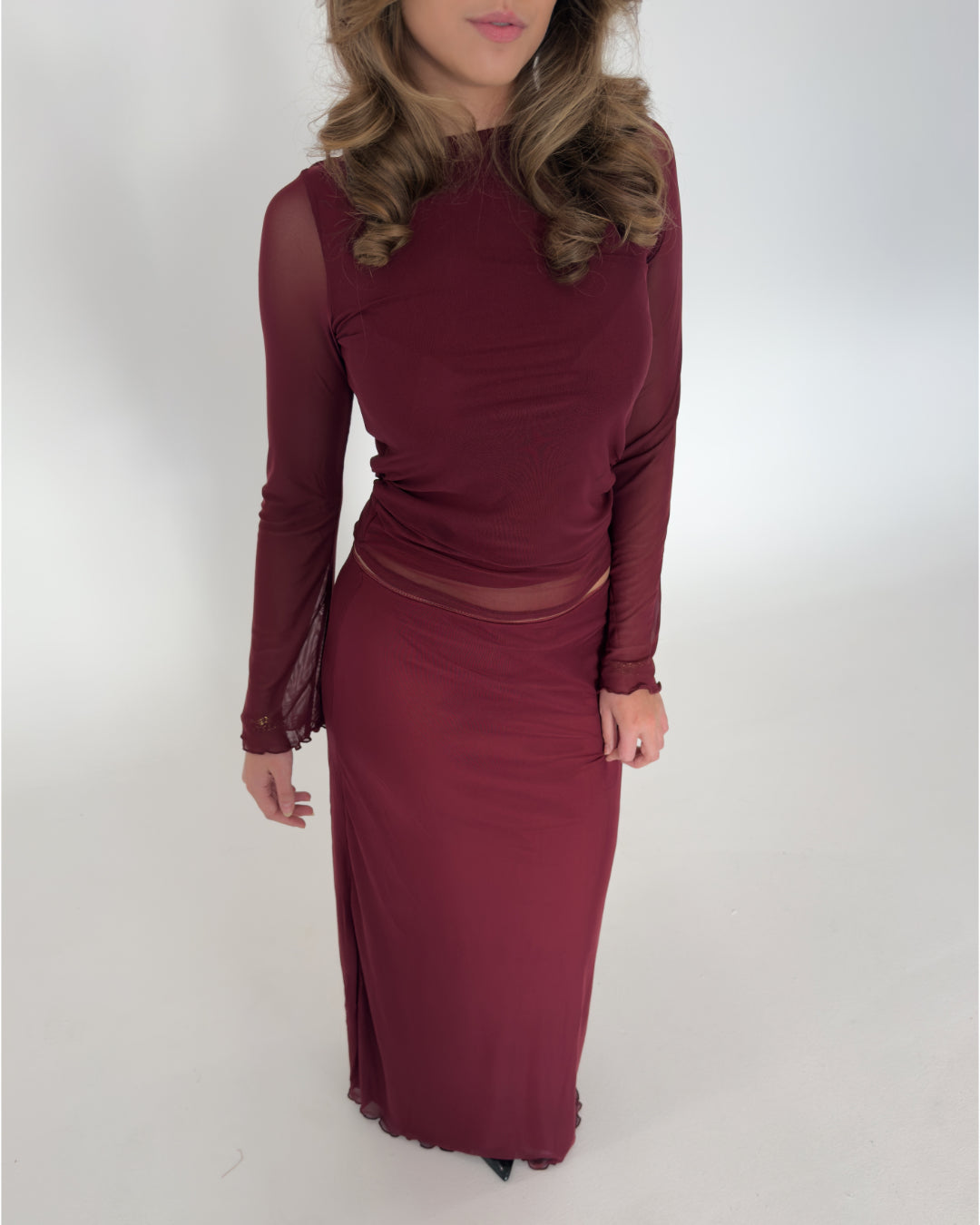 MINNA bluse bordeaux