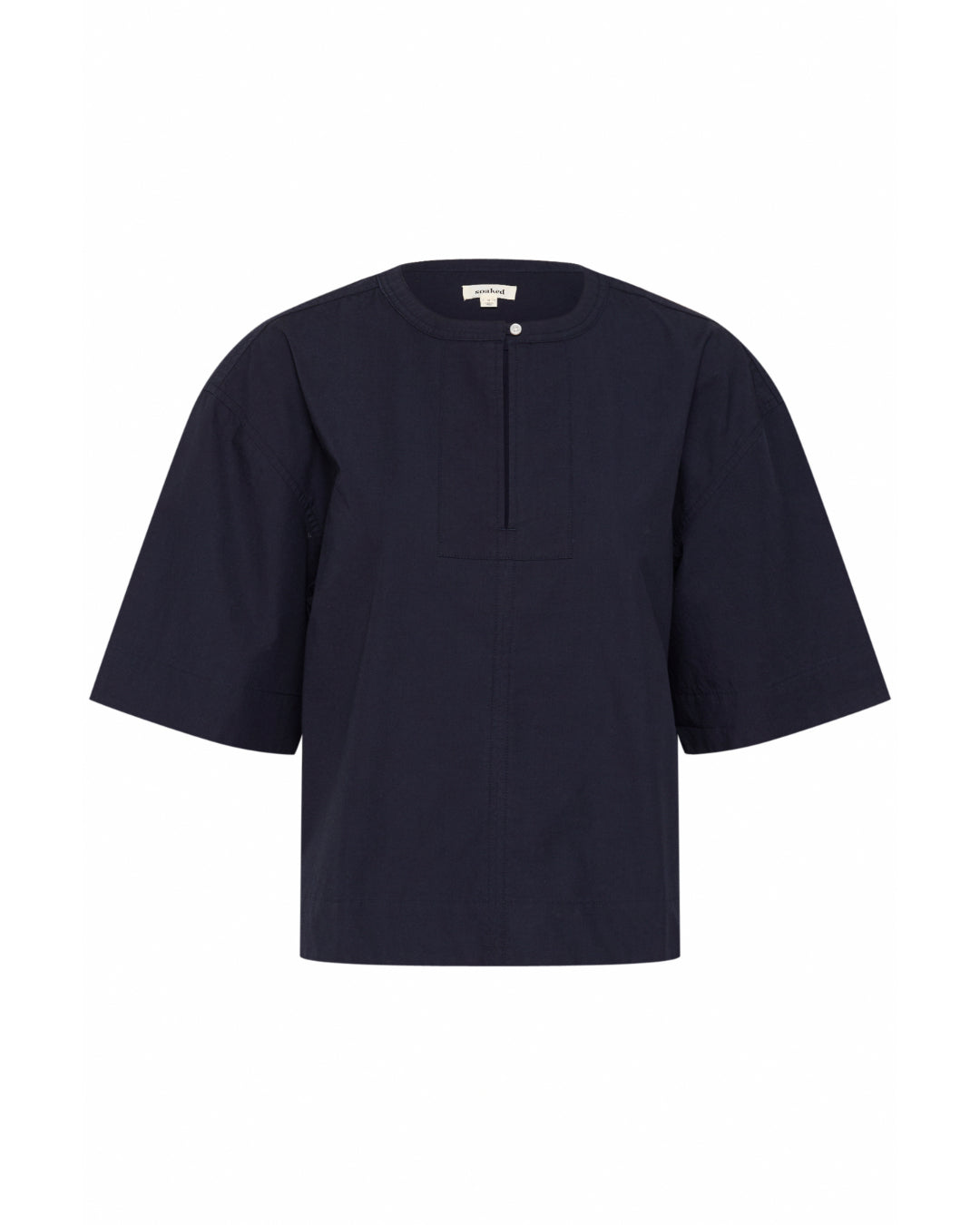 Produktfoto af OLEANE bluse, navy på hvid baggrund - fra BySofieSønderby