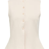 REYNARD strik vest, beige