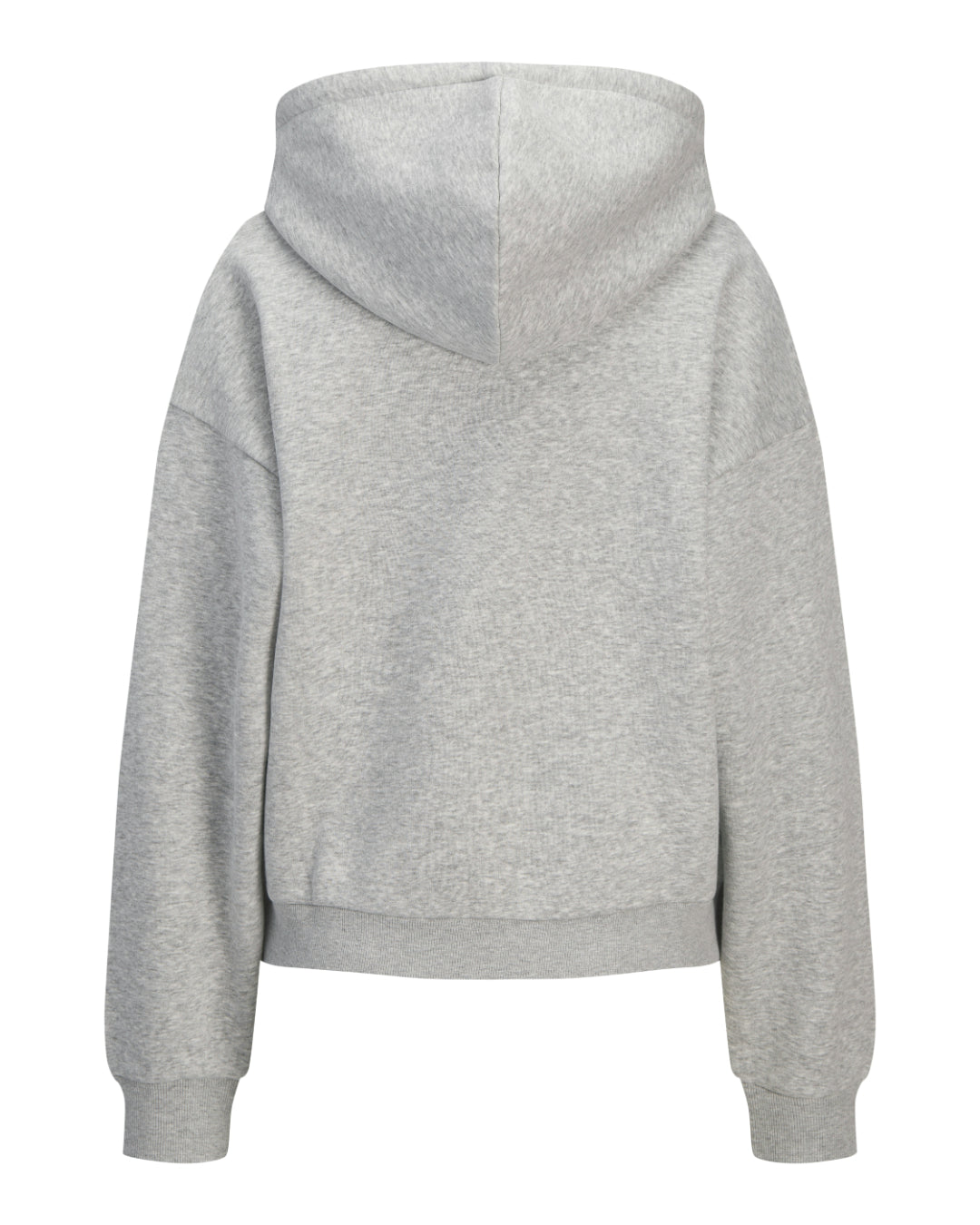 Produktfoto af en Studio Vesterbro hoddie i lysgrå. Baggrund er hvid. Fra BySofieSønderby