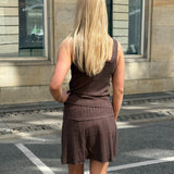 GIANNA top, brun