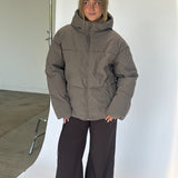 GALAXY puffer jakke, kaki