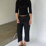 FIFI boatneck top, sort