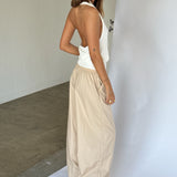 JORDAN halterneck top, hvid