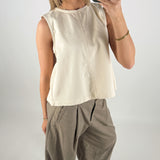 DORA denim top, beige