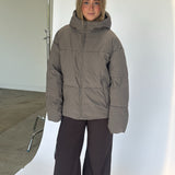 GALAXY puffer jakke, kaki