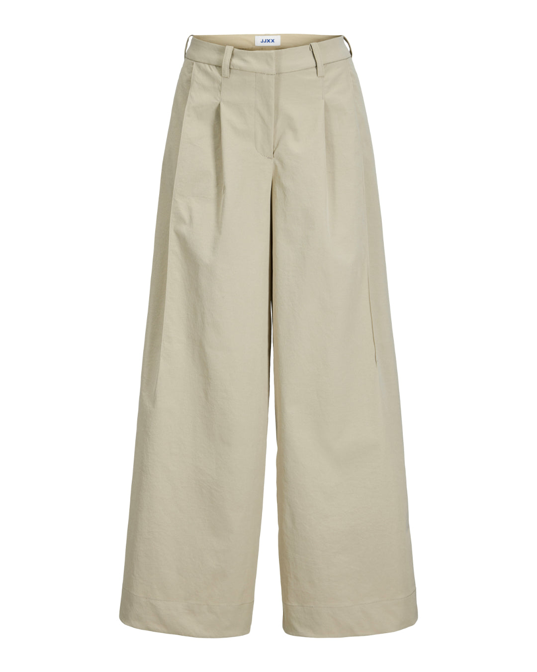 Produktbillede af beige ADA bukser. Set forfra. Fra BySofieSønderby
