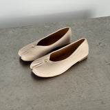 ADDISON split toe ballerinaer, beige