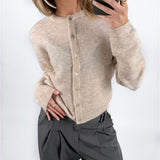 AGATE strik cardigan, beige