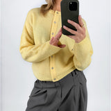 AGATE strik cardigan, gul