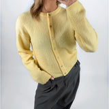 AGATE strik cardigan, gul