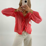 ALANI bluse, coral