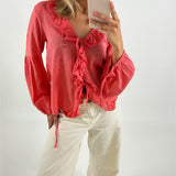 ALANI bluse, coral