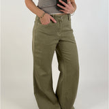 ALANNA wide leg jeans, grøn