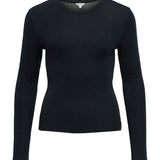 ALMA langærmet bluse, sort