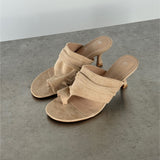 AMALIA hæl, lys beige