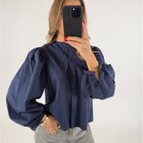 AMARIS bluse, navy