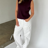 ANGELA strik top, blomme