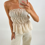 ANNALISE top, beige