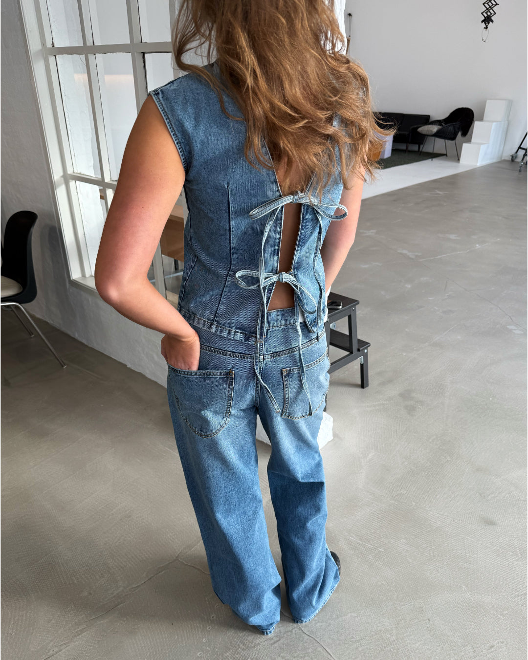 ANNIKA top blå