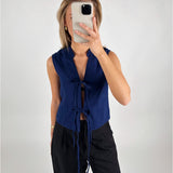 ANNIKA top, navy