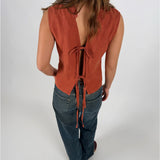 ANNIKA top, rust