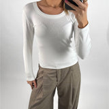 ASPYN langærmet, hvid