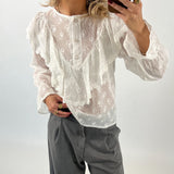 AURORA bluse, hvid