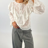 AURORA bluse, hvid