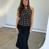 AYLIN top, brun