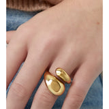 Modelbillede af guld BIANCA ring. Fra BySofieSønderby