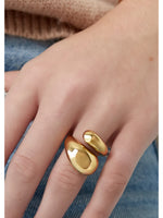 Modelbillede af guld BIANCA ring. Fra BySofieSønderby