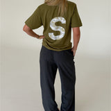 BIG S t-shirt, army/grå camouflage