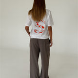 BIG S t-shirt, hvid/rød camouflage