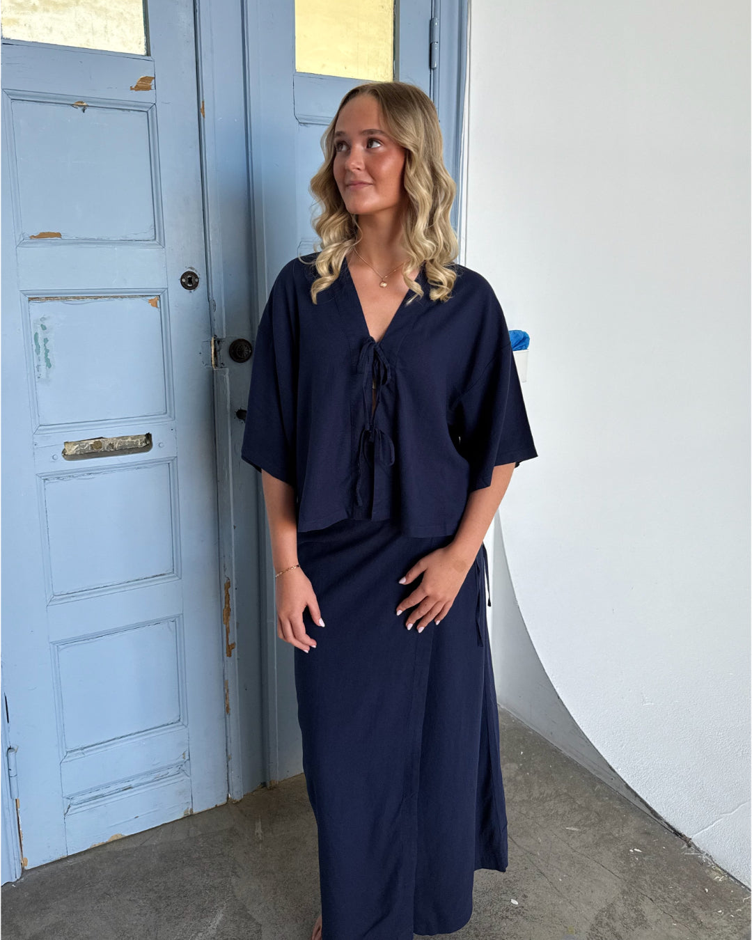 BREEZE bluse navy