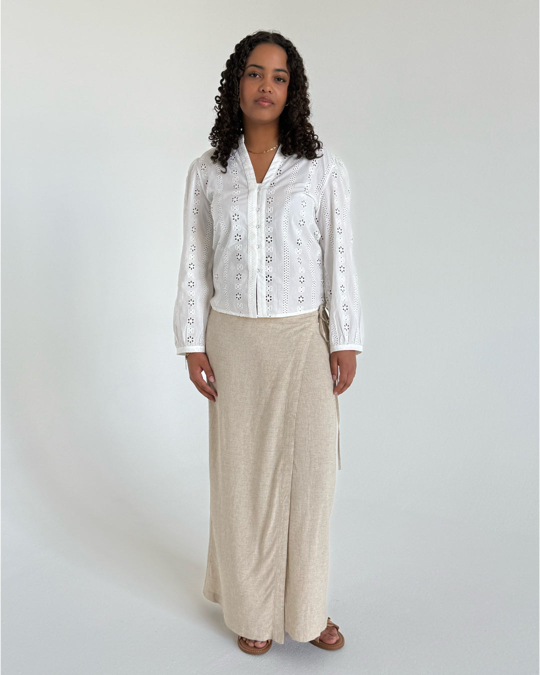 BREEZE nederdel beige