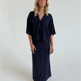 BREEZE nederdel navy