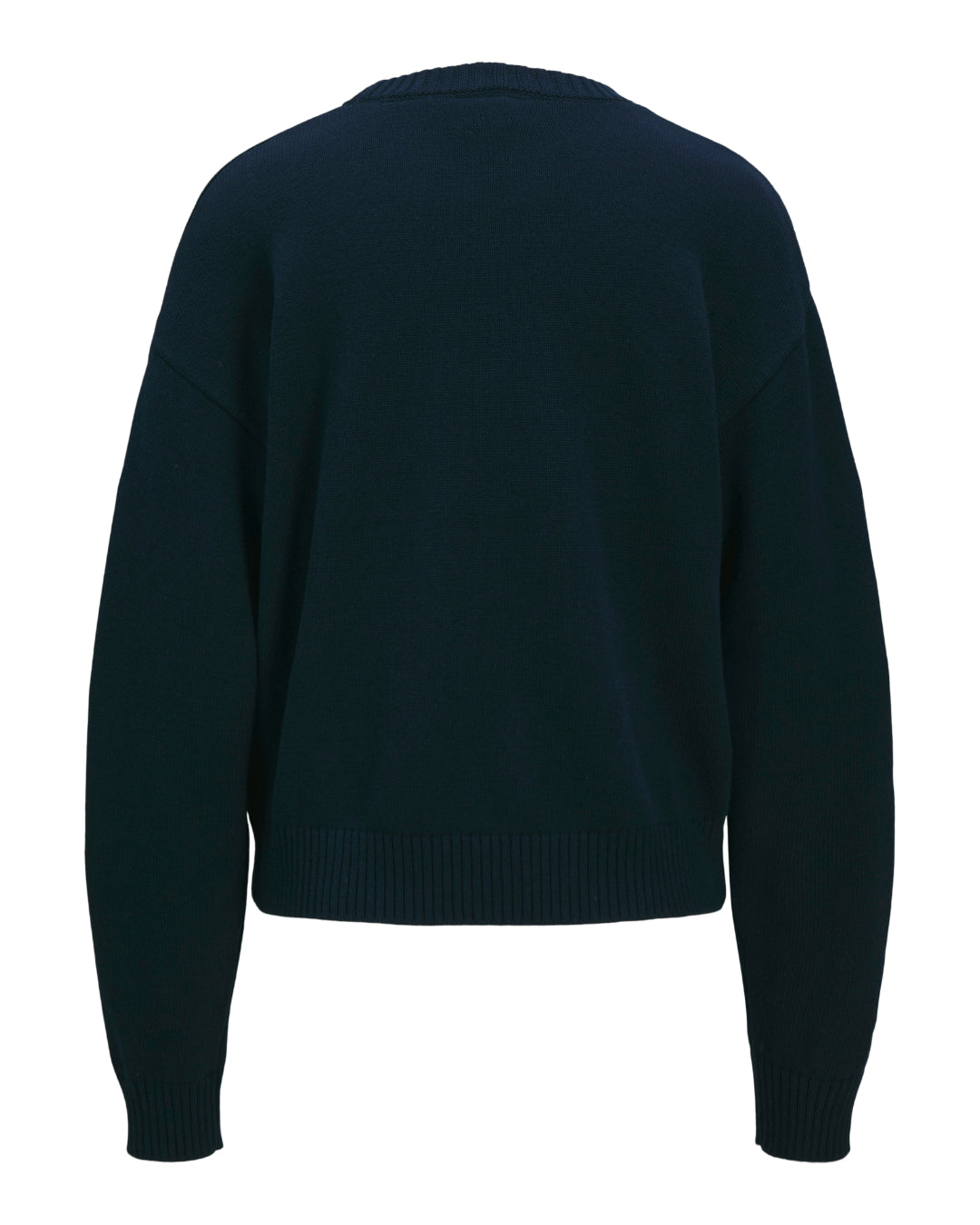 Produktbillede af navy BROOK sweatshirt. Set bagfra. BySofieSønderby.