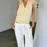 JORDAN halterneck top, gul