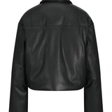 Produktbillede af sort CALA bomber jakke. Set bagfra. Fra BySofieSønderby.